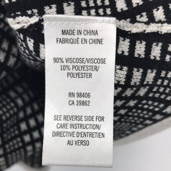 Theory Rortie C Black and White Swing Skirt Size M - Picture 4 of 7